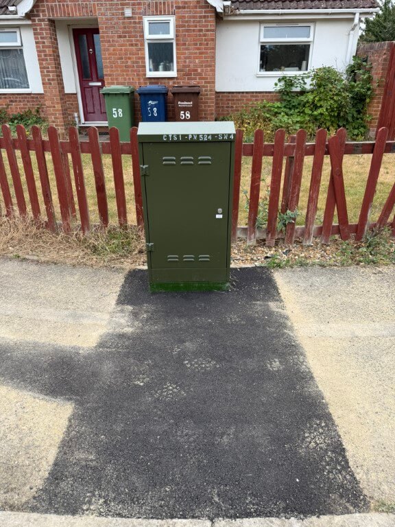 cityfibre secondary node cabinet