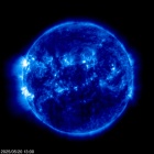 Click for time-lapse image of the sun